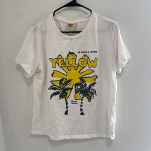 FARM Rio White and Yellow T-Shirt